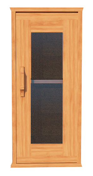 2 Meter Sauna Door with Frame & Hinges on RIGHT - Pure Aura Saunas 