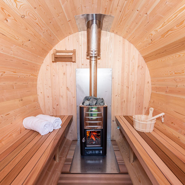 Chimney & Heat Shield Set for out the TOP - Pure Aura Saunas 